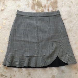 Zara Plaid Mini Skirt